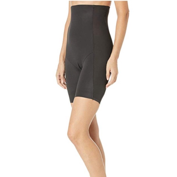 NWT Miraclesuit Women's Smooth Sculpt Hi-Waist Thigh Slimmer in Black (2869) | S - Picture 1 of 3